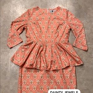 Dainty jewells peplum dress